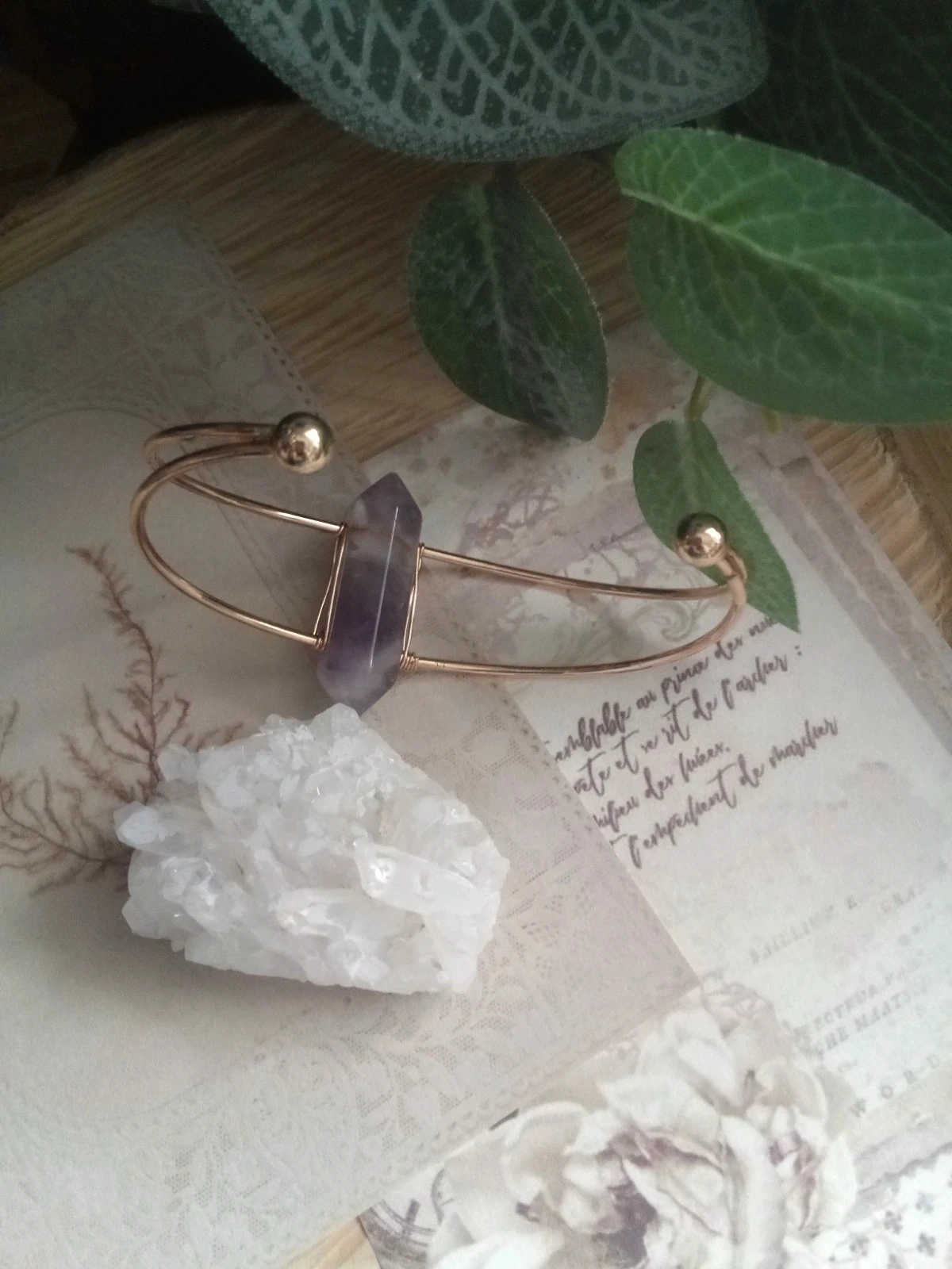 Armband met natuurlijke amethist – photo 3